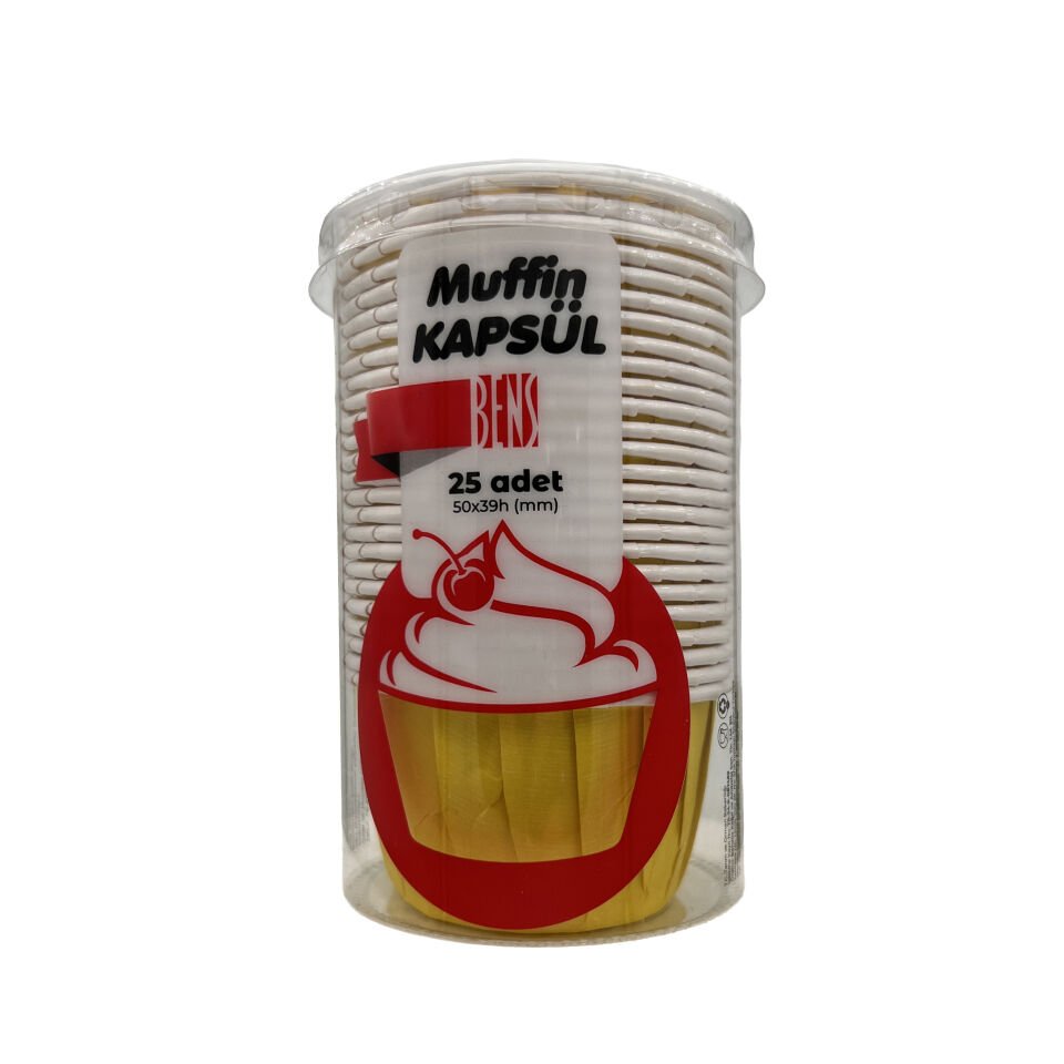 BENS MUFFIN KAPSÜL 25 ADET Sarı