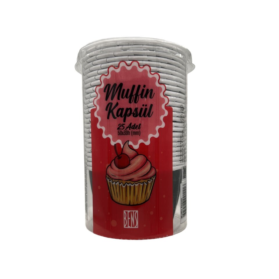 BENS MUFFIN KAPSÜL 25 ADET Siyah