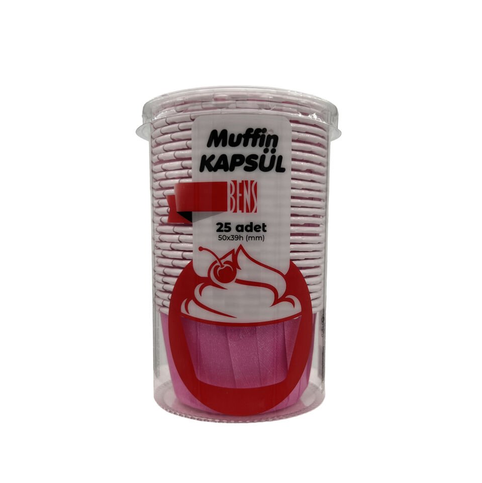 BENS MUFFIN KAPSÜL 25 ADET Pembe